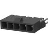 Pin header, 5 pole, pitch 3 mm, straight, black, 2-1445051-5