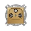 Icon Mechanizm Gniazda Abonenckiego Rtv-Sat Końcowego 1,5Db Złoty 29Igs