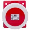 Gniazdo Tablicowe Skośne 16A 5P 400V /80X97/ Czerwone Ip67 4152-6F78