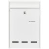 Burg Wächter 61010 POCKET 5871 W Steel Letterbox White with 2 Keys