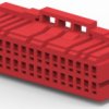 Socket housing, 32 pole, pitch 2 mm, straight, red, 5-1871057-6