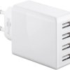 Ładowarka USB (30W) czteroportowa biała 44962