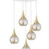 Lampa wisząca nowoczesna 5xE27 LACRIMA WHITE