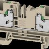 2874820000 Feed-through terminal block S2C SNAP IN, 4 mm², dark beige