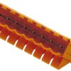 Pin header, 22 pole, pitch 5.08 mm, angled, orange, 1605730000