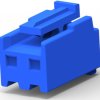 Plug housing, 2 pole, pitch 3.96 mm, straight, blue, 3-1123722-2