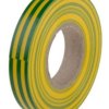 Taśma izolacyjna, kolor Zielony, żółty, 12mm x 20m BS EN 60454-3-1 / typ 2, grubość 0.13mm 237401, RS PRO