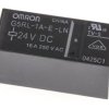 Przekaźnik mocy 24V dc SPST Omron 530mW, montaż PCB 1086Ω Otwór przezierny