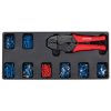 Sealey TBT16 Tool Tray - Ratchet Crimper & 325 Assorted Insulated Terminal Set