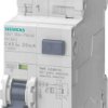 Wyłącznik różnicowoprądowy z członem nadprądowym RCBO, 2-biegunowy, 16A, 230V, 10mA, Siemens, 5SU1