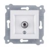 Gniazdo SAT z filtracją, złącze typu F Biały 262/01 EXEN