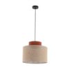 Lampa Wisząca Z Dwukolorowym Abażurem Duo Juta Brown 1Xe27 3139 Tk Lighting
