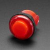 Adafruit Arcade Button with LED - 30mm Translucent Red