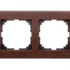 Merten M-Elegance Ramka podwójna drewno orzech włoski MTN4052-3473
