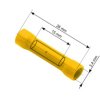 1x Konektor rurkowy łącznik fi-4,3mm na kabel 4-6mm2 izolowany żółty