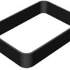 Enclosure ring, TPU, (L x W x H) 80 x 56 x 15 mm, black, RWK-2.9