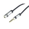 kabel Jack 3.5 wtyk - 3.5 gniazdo stereo 1,5m SLIM VITALCO