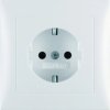 S.1/B.x Gniazdo zasilające schuko kompletne z ramką biały mat 47229909 /10szt./