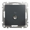 SEDNA DESIGN & ELEMENTS Gniazdo antenowe TV przelotowe (10dB) czarny antracyt SDD114478 SCHNEIDER ELECTRIC
