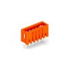 WAGO 734-238 8 Pole 3.81mm 10A MCS Vertical Male Header Closed Orange