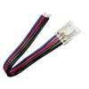 Złączka LED RGB COB 10mm Pojedyncza z Kablem 8cm LA-COB-402-10