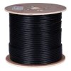 Kabel teleinformatyczny U/UTP kat.5e 350MHz zewnętrzny żelowany Fca PE czarny NEKU /500m/