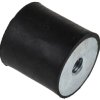 Podstawka antywibracyjna M8 średnica 30mm wysokość całkowita 30mm Cylinder żeński-żeński