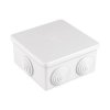 Puszka n/t hermetyczna PI z dławikami, pokrywa na zatrzask IP44 biała 80x80 31.188