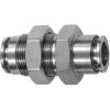 Straight push-in bulkhead connector, M26x1.5, Stainless steel, 135261, 851.026-16 ES