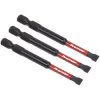 Sealey AK8252 Slotted 5.5mm Impact Power Tool Bits 75mm - 3pc