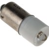 Lampka kontrolna Biały 6V ac/dc BA9s LED średnica 10mm długość 24mm