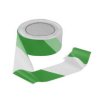 Taśma odgradzająca szerokość 50mm Zielony, biały Taśma ostrzegawcza RS PRO Polietylen o wysokiej gęstości grubość 0.02mm