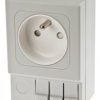 Gniazdo wtykowe Typ E - gniazdo francuskie Montaż na szynie DIN STEGO 16A