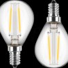 49798 LED filament bulb G45, E14, 2.5 W, 250 lm, warm white, twin pack