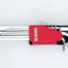 KLUCZE HEX KULKA ZESTAW 9-CZĘŚCIOWY 1.5-10MM