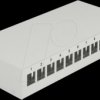43414 Keystone Patch Panel 12 Port grey
