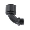 Łącznik do kanałów kablowych HellermannTyton gwint PG48 54mm Kolanko 90° Poliamid 6.6 (PA66) Czarny