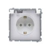 SIMON BASIC Gniazdo schuko do wersji IP44 (moduł) 16A 250V zaciski śrubowe biały klapka transparentna BMGSZ1B.01/11A KONTAKT SIM