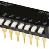 Przełącznik DIP 2-pozycyjny SPST SMD 100 mA przy 5 V DC, 25 mA przy 24 V DC -20 → +85°C