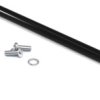 Handle, straight, steel, (W x H x D) 187 x 33 x 10 mm, black, 1427L1BK
