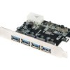 Karta komputerowa: PCIe, RJ45 gniazdo x4, USB 3.0 PC0057A