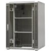 szafa ramowa stojąca EmiterNet Top, 24U, wym. 800X800x1180 (szer. x gł. x wys. mm), drzwi blacha/szkło w komplecie panel 2 wenty
