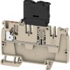 Through terminal block, push-in connection, 0.5-4.0 mm², 1 pole, 6.3 A, 4 kV, dark beige, 2428950000