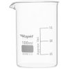 Rapid EGL0126E Glass Beakers, Low form with Spout, 100 ml pack of 12