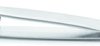 ESD plastic tweezers, uninsulated, antimagnetic, PVDF, 130 mm, 2WFSVR.SA.1