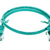 Kabel krosowy patchcord U/UTP kat.5e CCA zielony 0,5m 68338