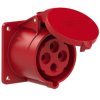 Gniazdo tablicowe 32A/4P proste IP44 PCE 324-6F7