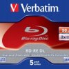 Płyty Blu-Ray Verbatim BD-RE DL SERL 50GB (5szt.)
