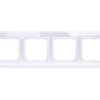 SONATA Ramka poczwórna białe szkło / biały R-4RGC/31/00