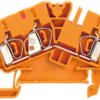 Through terminal block, spring balancer connection, 0.5-4.0 mm², 3 pole, 32 A, 8 kV, orange, 1770870000